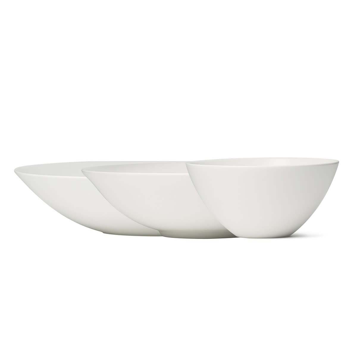 Maison Lipari Vera Wang Vera Perfect White Nesting Bowl Set/3 (4.7", 7.7" & 9.0")  WEDGWOOD.