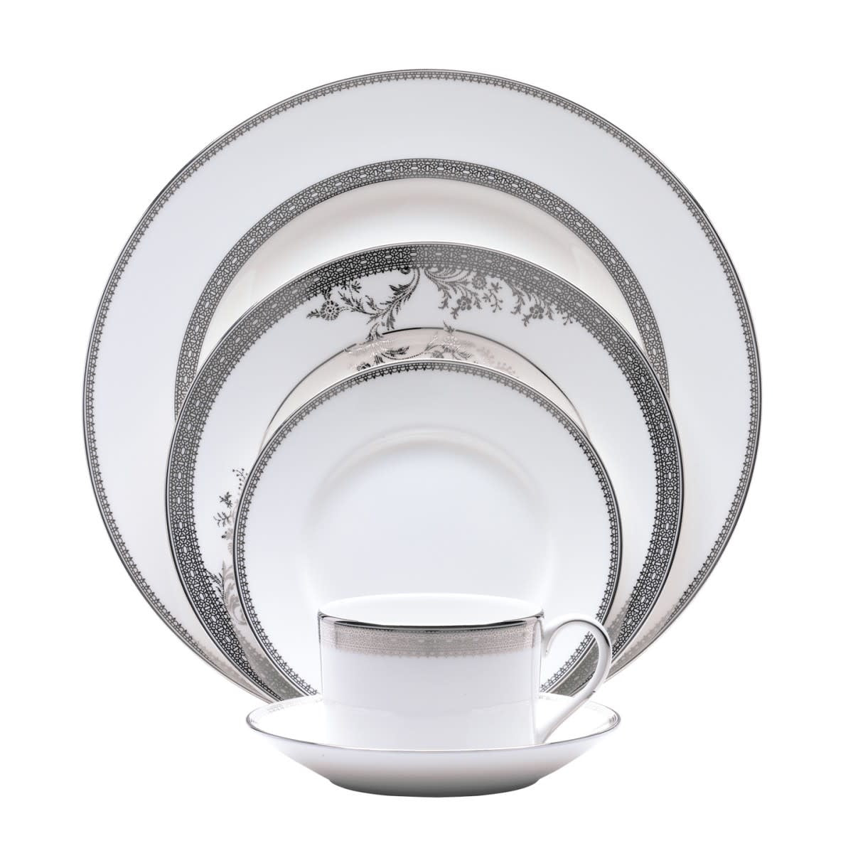 Maison Lipari Vera Wang Vera Lace 5-Piece Place Setting  WEDGWOOD.